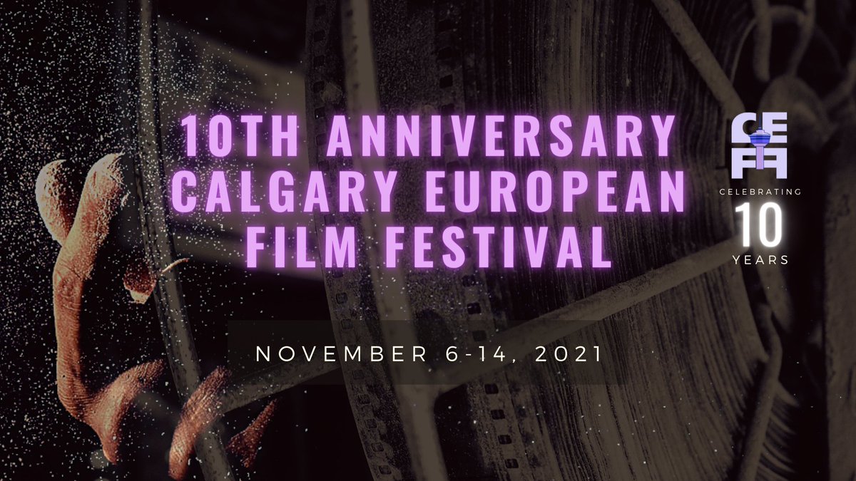 CEFilmFest's tweet photo. #CEFF10 starts tomorrow! From November 6-14, join CEFF at @GlobeCinema and online for our 10th Anniversary celebrations. Bold European Cinema from 26 countries. Watch in-cinema or stream from home. View the program and book tickets at https://t.co/OOl6j8b0gS https://t.co/oIu81PfCIZ
