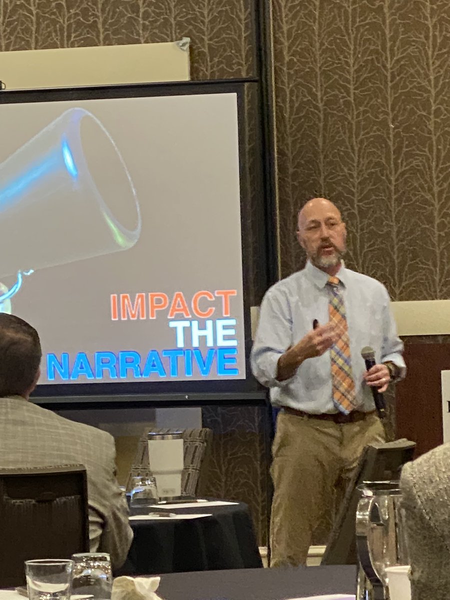 Great afternoon of listening and growing with @Joe_Sanfelippo on #impactthenarrative during the @USAKansas superintendents’ day at the @KASBPublicEd annual conference.