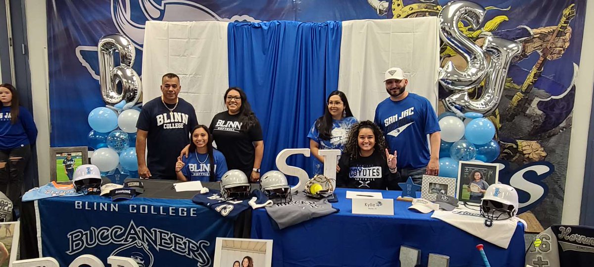 BHSsoftball's tweet photo. Congratulations to seniors @arodd__004 &amp; @Kylie_0308 as they will continue on to play at @BlinnSoftball &amp; @SanJacSoftball. They become our 64th &amp; 65th all time signees in our program history. Way to go cousins! https://t.co/zoY3GGI4XY
