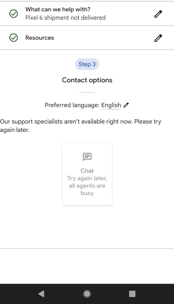 kdahlinCRE's tweet photo. @Google is there any support for people trying to get Pixel 6 support? https://t.co/jlvbQLhwyz