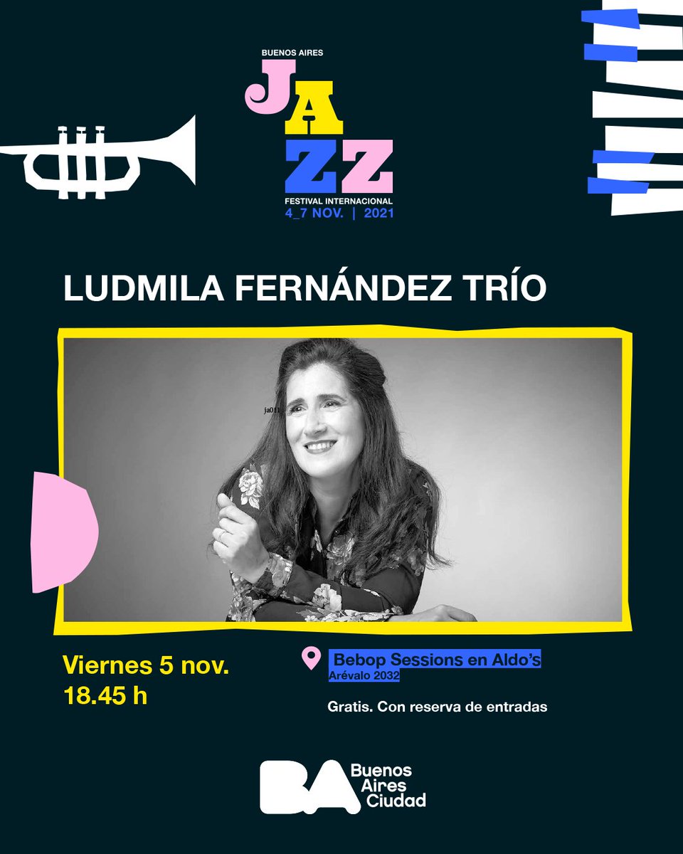 bebopclub's tweet photo. Llega el #BAJazz2021 a las #BebopSessions en @aldosvinoteca
Hoy! Ludmila Fernández Trio.
@FestivalesGCBA https://t.co/Bdx4o2RsND