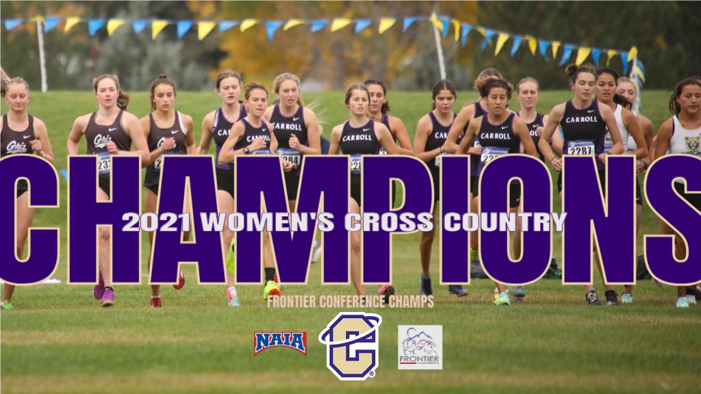 CCSaints's tweet photo. 🏆CONFERENCE CHAMPIONS🏆 Your Carroll College Cross Country teams SWEPT the Frontier Conference meet today! Show some love to our Saints runners!!! #MarchOn https://t.co/uznsbLie4v