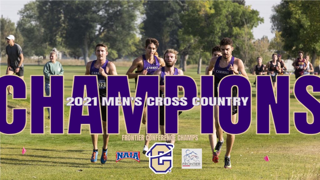 🏆CONFERENCE CHAMPIONS🏆 Your Carroll College Cross Country teams SWEPT the Frontier Conference meet today! Show some love to our Saints runners!!! #MarchOn