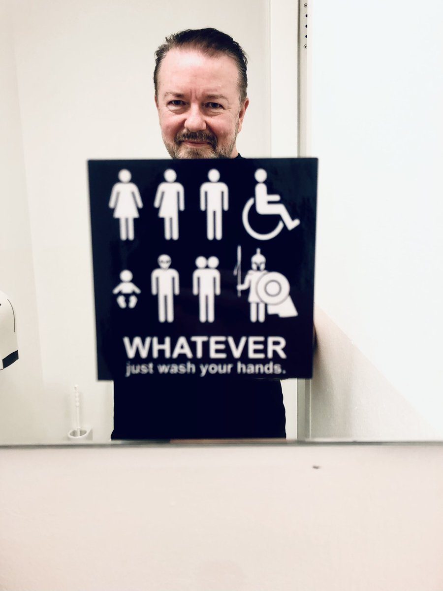 rickygervais's tweet photo. Backstage Bog Shot #Vienna #SuperNature https://t.co/r6iK2asEWC