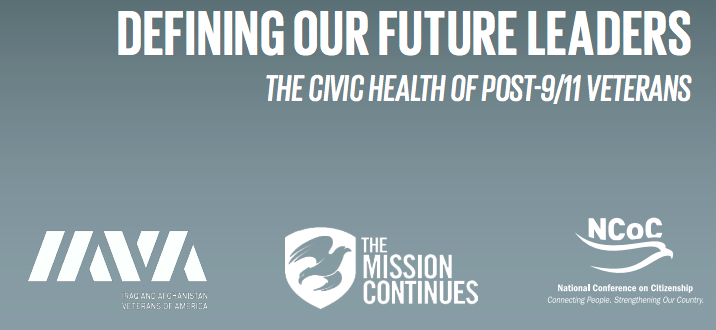 iava's tweet photo. The newly-released 2021 Veterans Civic Health Index confirms that veterans are active, involved citizens and assets in strengthening communities and our country. Read more 👇👇👇
https://t.co/kmLnBD0O0J #IAVA @MissionContinue @NCoC #veterans #EnduringService #VetsRising https://t.co/jd52zUvKqk