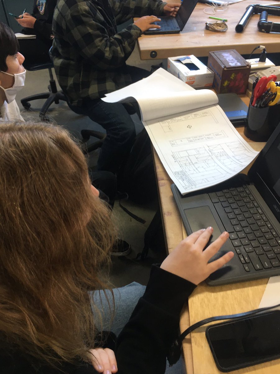 myersatidea1's tweet photo. This week my amazing students learned Blueprint Reading and how to use the CNC Machine!
#IDEACenterHS #CTE #guhsd #GUHSDTECH https://t.co/kVpgfhe2Xk