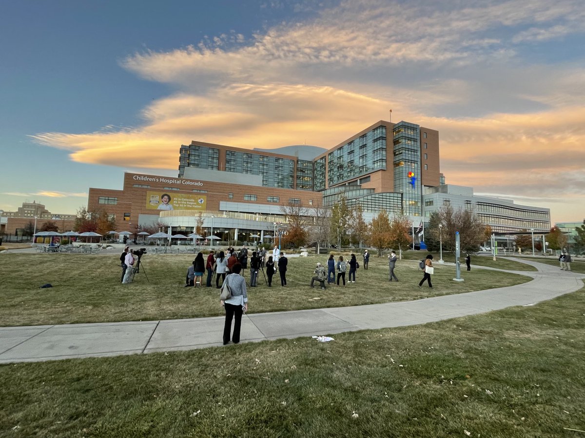 CarissaMc's tweet photo. What a special day spent with ⁦@ChildrensColo⁩ celebrating the first day of COVID-19 vaccines for Colorado kiddos. https://t.co/9SqYZ4BrRB