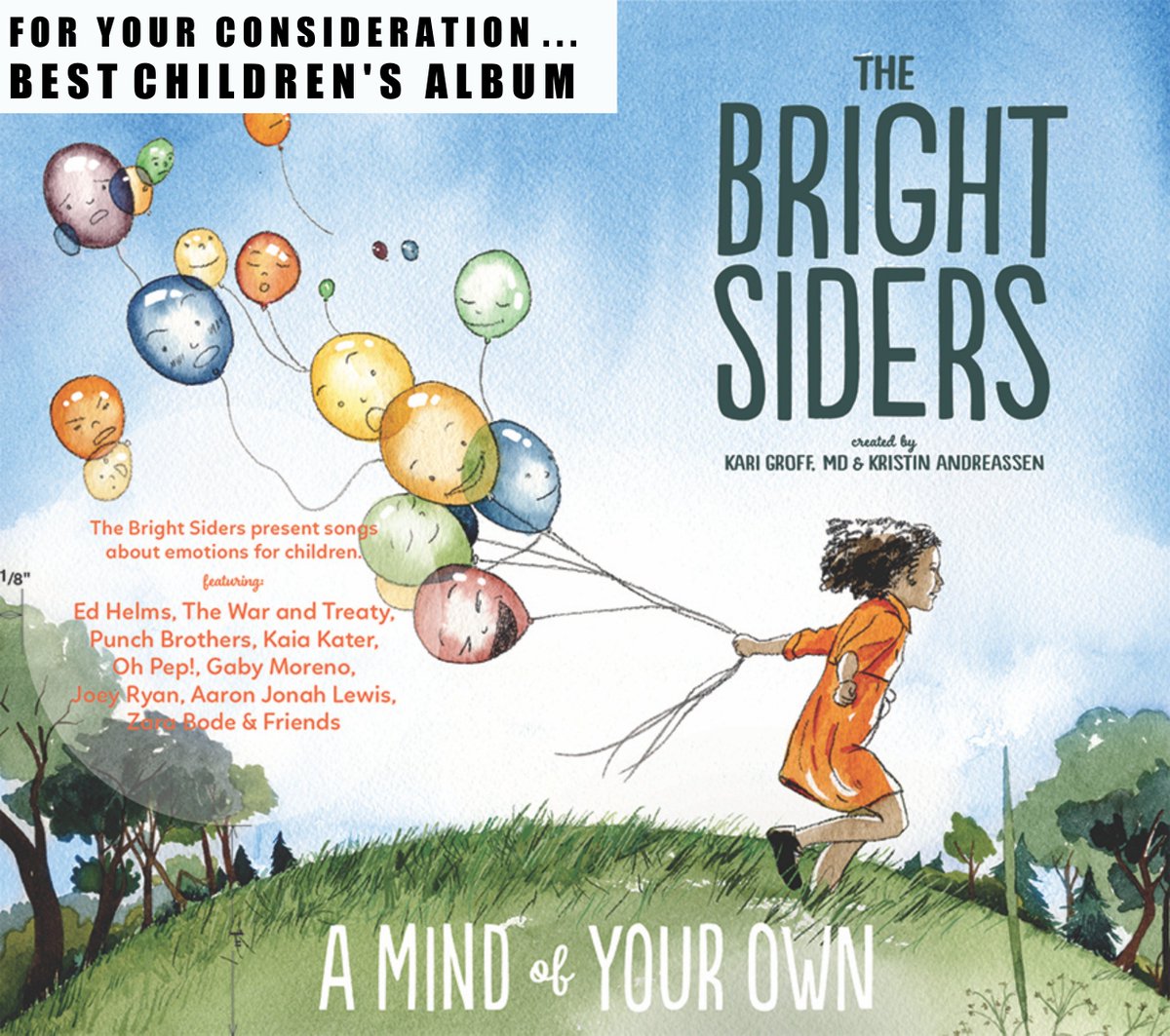 Just a few more hours for first-round GRAMMY® voting! THANK YOU for considering <a href="/TheBrightSiders/">The Bright Siders</a>  for Best Children's Album. ❤️🙏🦋🙏❤️This is music to spark conversations with KIDS about EMOTIONS!