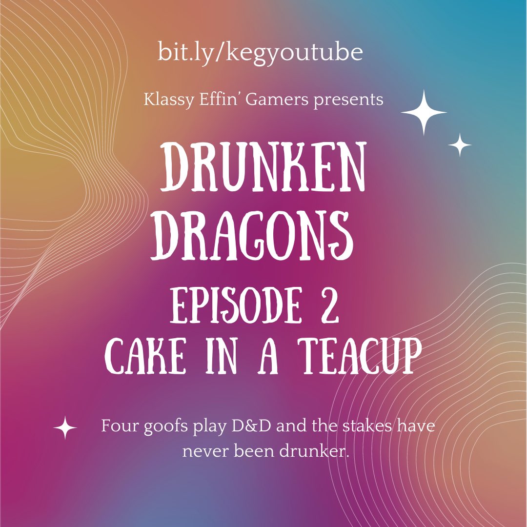 Klassy_Ef_Gamer's tweet photo. Episode 2 in the books! Check out Cake in a Teacup in the archive on YouTube! https://t.co/Bm34d5zA81 And you can always catch us live Thursdays at 7 - 10 est! Kinda like as #CriticalRole’s unofficial preshow. 😉
#dungeonsanddragons #DnD #WitchlightDnD #ttrpg #LadiesOfTTRPG https://t.co/lsTjMJ4luX