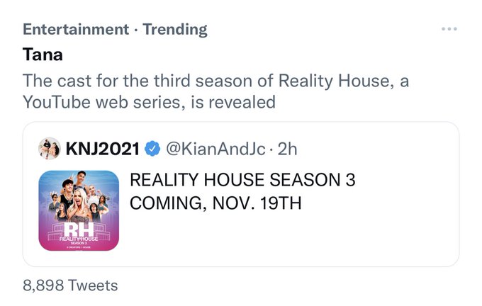guys i love when i trend for not a scandal!!!! ily @KianAndJc thank u for letting me on & be crazy 🥺