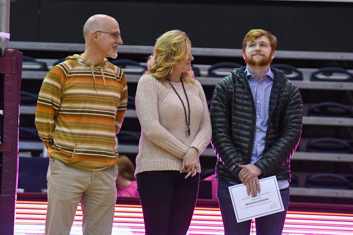 Tonight is more than just a game. We are proud to sponsor “Volley for a Cure” to raise money for the MaryEllen Locher scholarship fund💗 Congratulations to our 2021 scholarship winner, Braeden Wiggins!🔥
