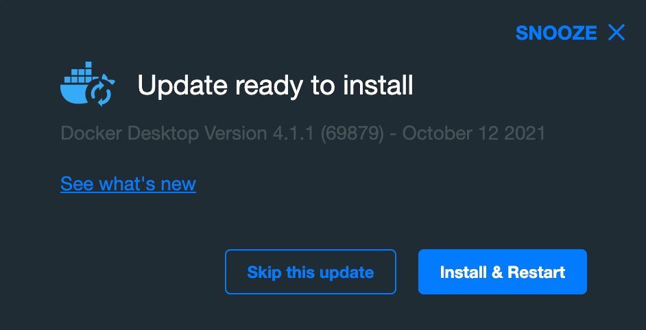 DLerko's tweet photo. My alarm has finally got a worthy competition for "SNOOZE" button.🤷‍♂️

#Docker https://t.co/4BOJipry5q