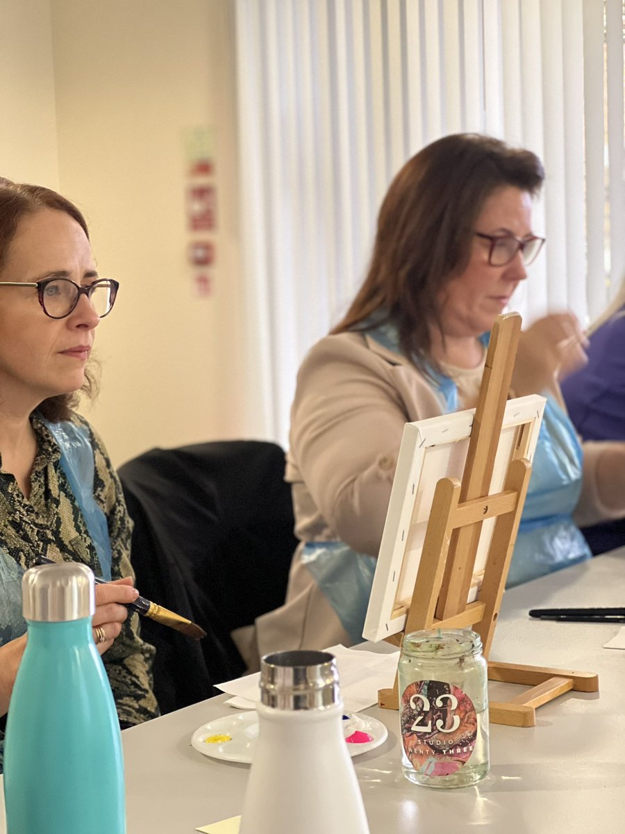 BolsterCom's tweet photo. We had such a lovely day in Rostrevor today time for the team to pause & reflect before the big push to Christmas.Thank you @CatherineMurnin for an excellent Well-being Session & Frankie from Studio 23 for the paint together session #Greatfun #Fabliss #Reset https://t.co/PJFYrjRHuY