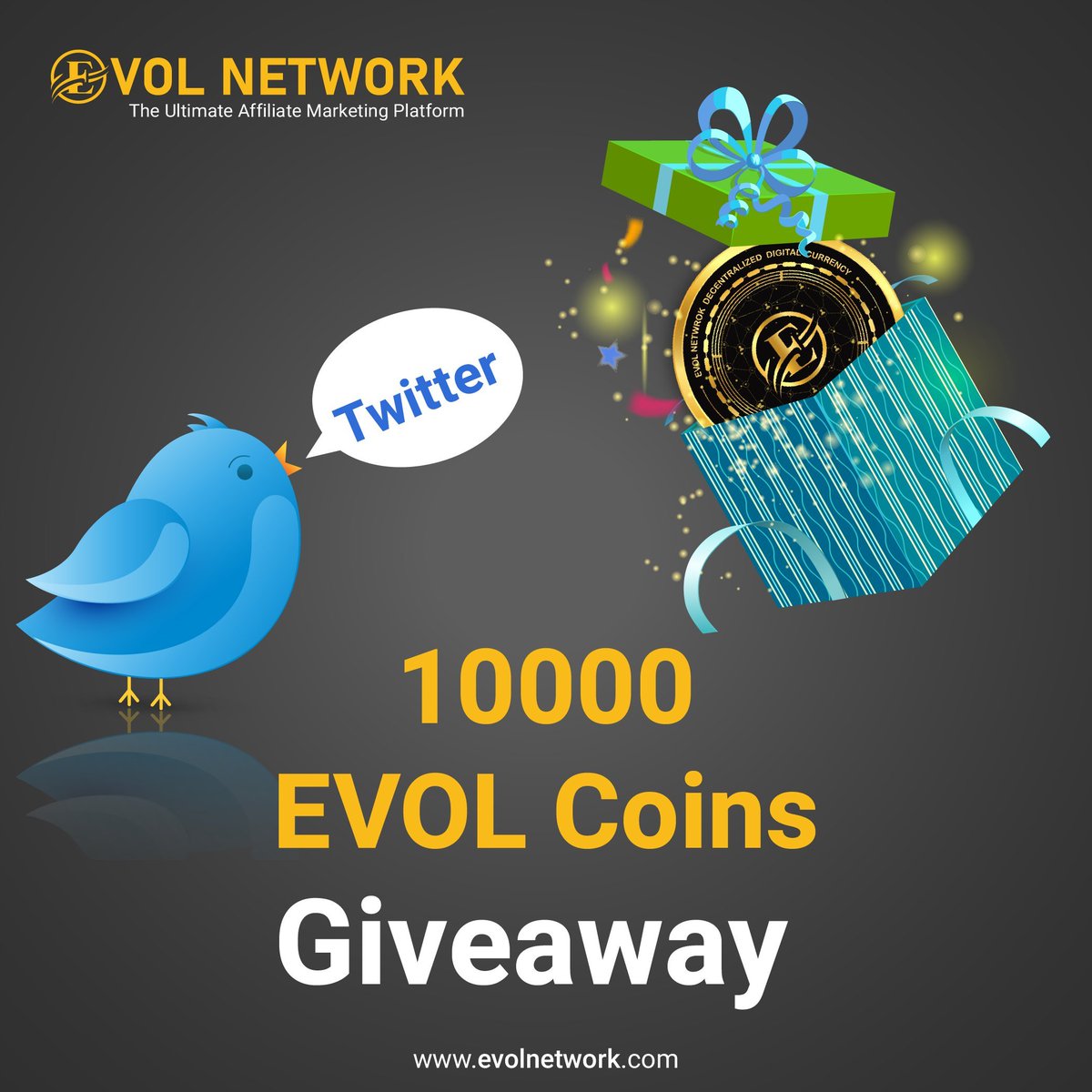 Shonashah30's tweet photo. 10k #EVOL #GIVEAWAY 🎁
400 lucky participants -> 10 #EVOL each 🚀
Top 20 winners -> get up to 250 EVOL 🚀
Rules ⏬
➡️Follow us on Twitter
@evolnetwork & @sagarshah07
➡️ Like and retweet.
➡️ Tag 3 Friends.
Winners announcement on 12th Nov 21.
#evolnetwork #twitterbounty https://t.co/e7sTPI4kYl