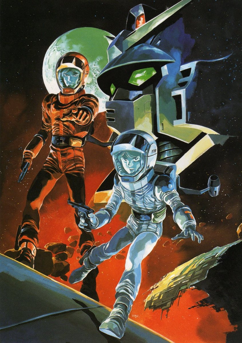 CyberpunkSF's tweet image. "Mobile Suit Zeta Gundam" by Yasuhiko Yoshikazu (安彦 良和) - 1985