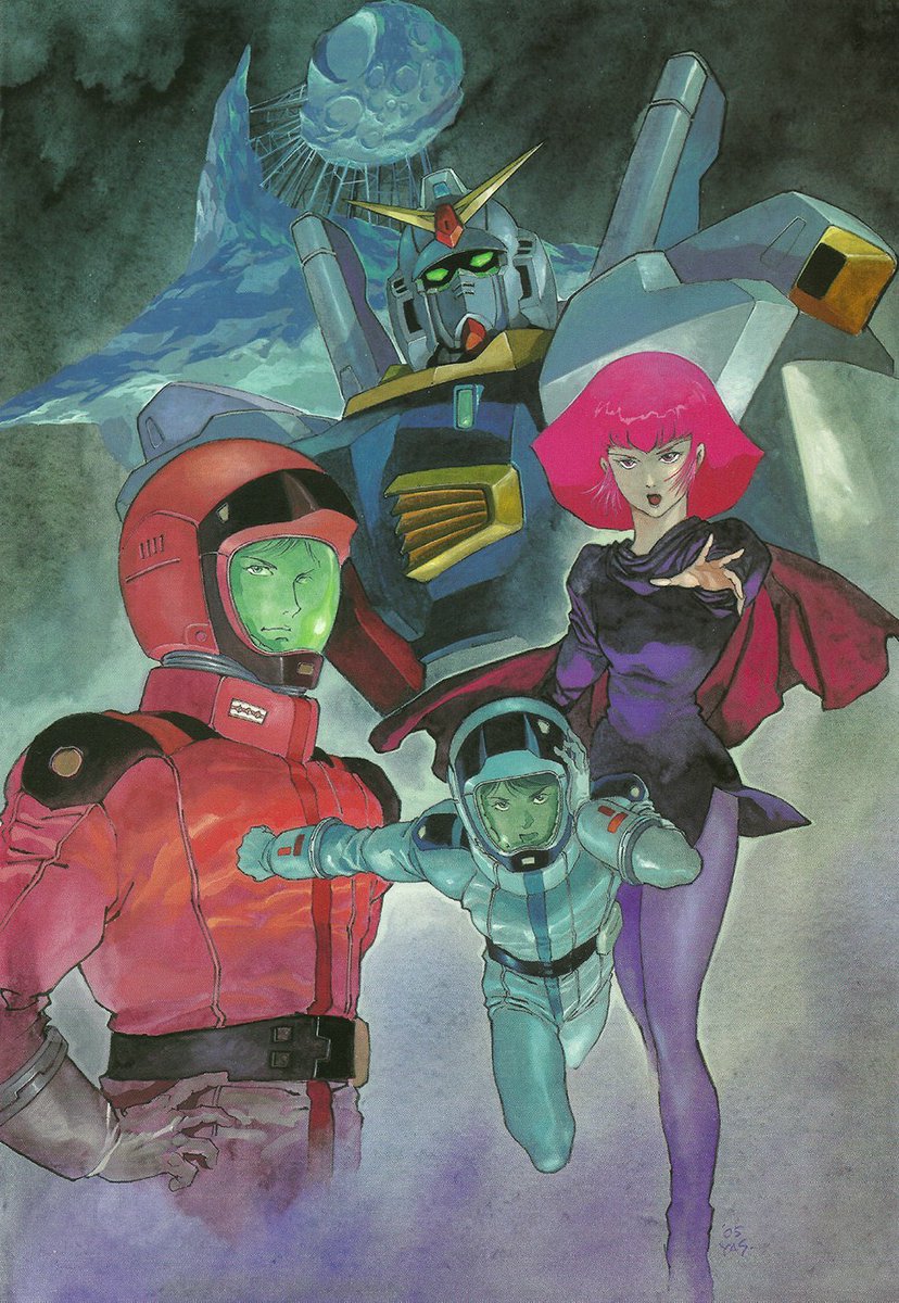 CyberpunkSF's tweet image. "Mobile Suit Zeta Gundam" by Yasuhiko Yoshikazu (安彦 良和) - 1985