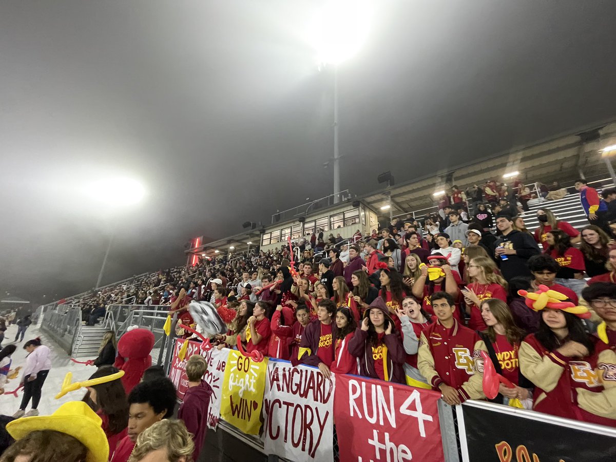 elmoROWDY's tweet photo. ROWDY ROOTER RECAP - PLAYOFF GAME!! ❤️💛❤️💛

Last night @elmodenafb won an incredible game against DHHS, consequently getting the rowdy rooters hyped for Thursday night football! This recap is long, wild and gets better as the game got tighter toward the end (😉)! https://t.co/SUNmOG2LSI