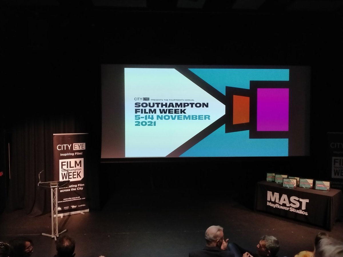 Exciting evening of short films to launch <a href="/SotonFilmWeek/">Southampton FilmWeek</a> held at <a href="/MASTStudios/">Mayflower Studios</a> The audience winner was the cracking #VillageHours - all films will be available to watch again online. Thanks <a href="/City_Eye/">City Eye</a> !