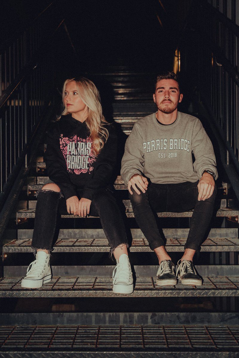 parrisbridge's tweet photo. We couldn’t wait any longer…so our new merch is officially available on our website NOW! Go grab a crewneck or a hoodie to rep Parris Bridge wherever you are at. We do offer international shipping also so 😉 😉 to our out of country family as well! 

https://t.co/qG9LrLRdkE

🤘 https://t.co/gLCIKh5LR6