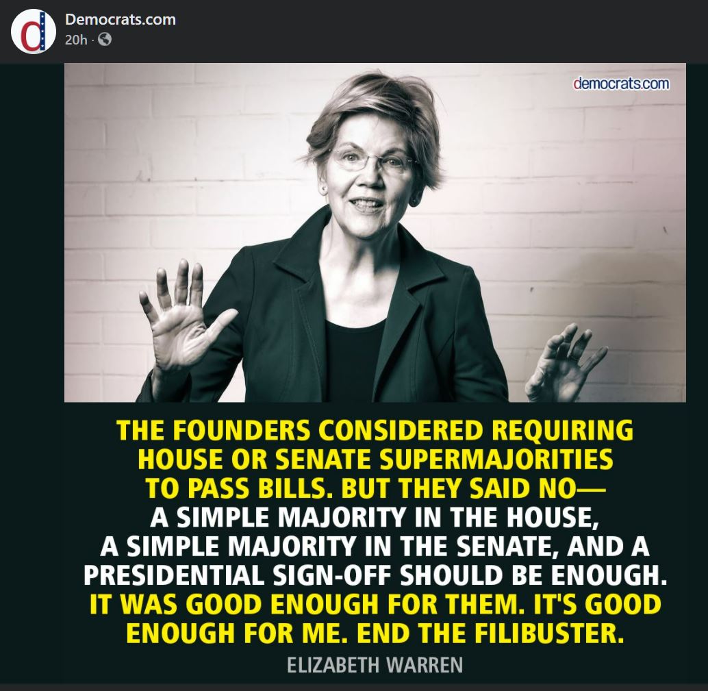 askboomer1949's tweet photo. #WarrenDemocrats #SimpleMajority #UndemocraticCongressionalRules #VetsResist
Rt https://t.co/ihr6LahoAL