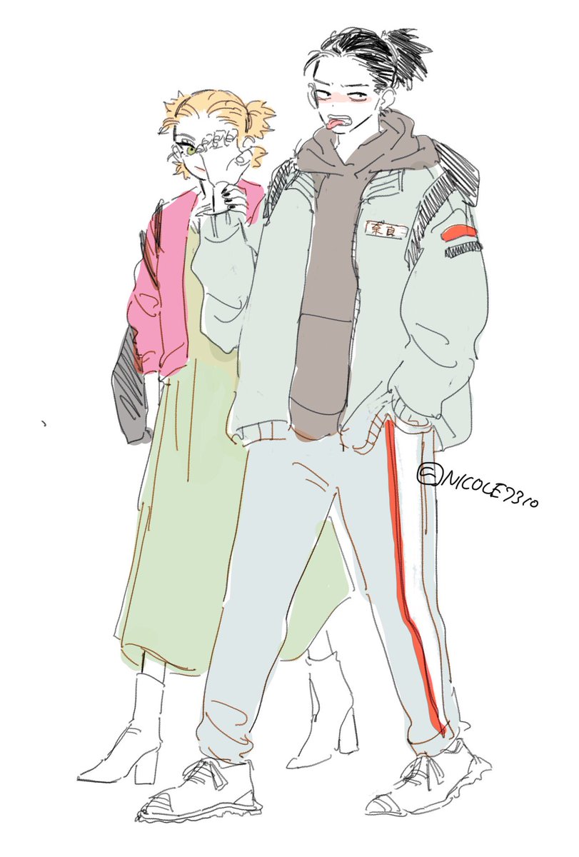 学パロのシカテマラクガキ 