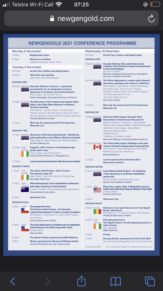 MarkTheAndrews1's tweet photo. There’s conferences and then there’s conferences…looking forward to it @Paydirt_Media #newgengold https://t.co/Asm1NlAJNs