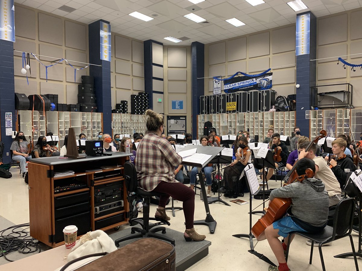 BISorchestra's tweet photo. Region weekend is happening!! After a year hiatus we are back and representing Brookside Orchestra well! Out of 15 students auditioning, 11 students made it! The most in Brookside History! @Brookside_IS https://t.co/GZFWtWBQVi