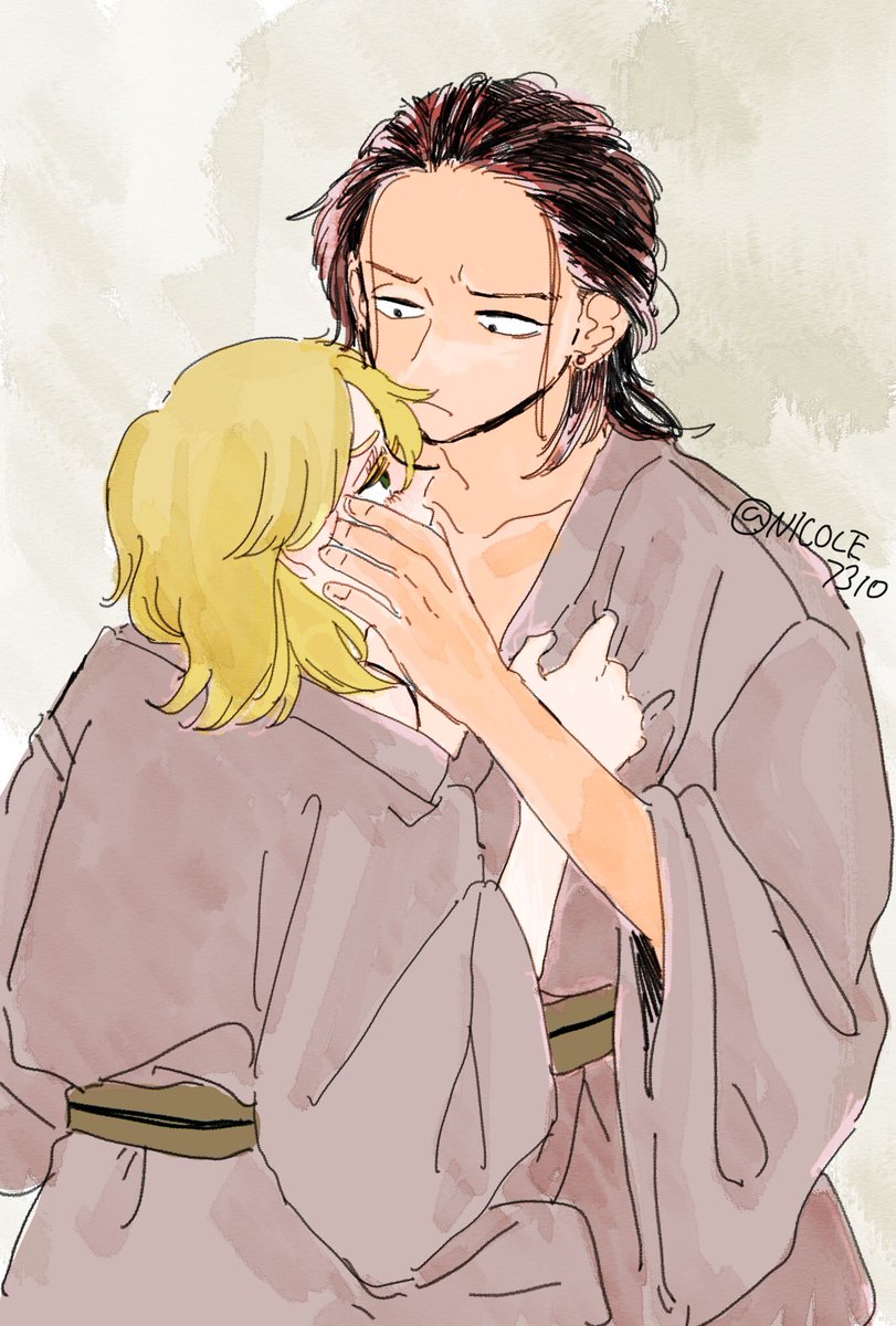 夜のシカテマと喪服のシカテマ 