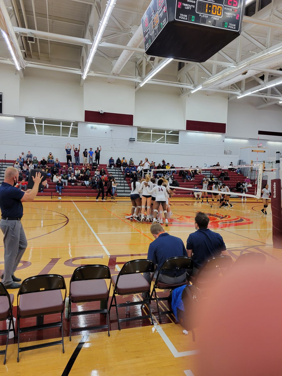 The Bears take the district! Overcoming Renaissance 25-20, 26-24, 25-10 in straight sets! The girls move on to the regional tournament which starts on Tuesday 11/9 @ Lincoln park at 7pm.