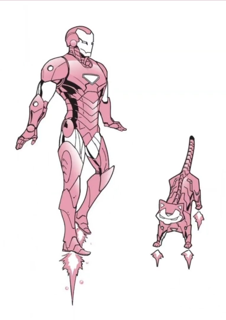 lovebotony's tweet photo. iron man and iron cat! https://t.co/jNnuJNuDFj