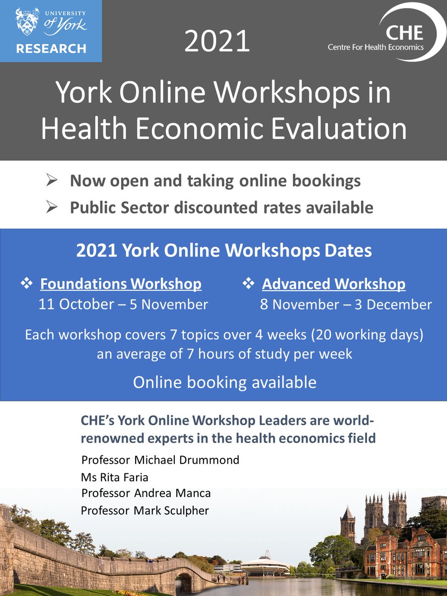 twanghealthecon's tweet photo. Happy to take the advanced course by the Centre for Health Economics of the University of York @CHEyork https://t.co/36LUhXMzHq