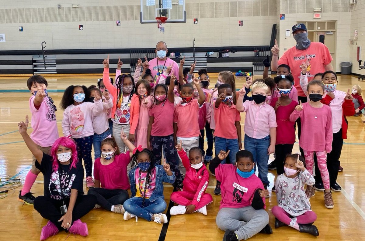 Pink Out Day walk-a-thon in PE thanks to our supportive Coaches Benson and Fancher! @HSVk12 @waff48 @lizhurleyWAFF