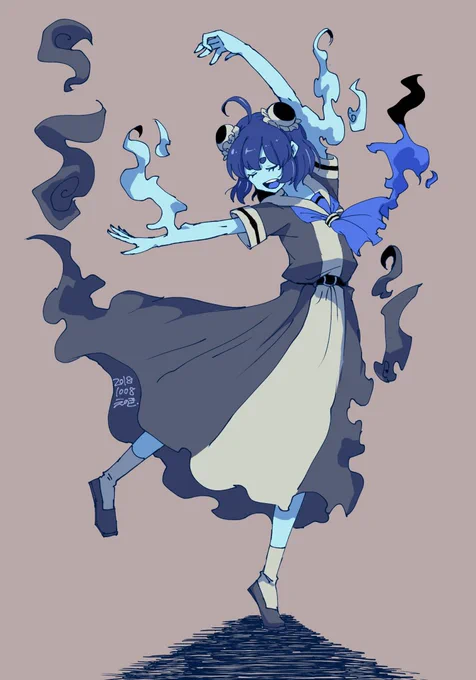 ハロウィン絵を結局描かなかったのでそれっぽい絵を再掲 