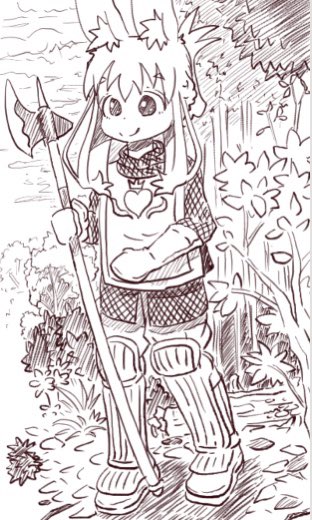 ちかごろのらくがき2
うさぎの鎧ファッション 