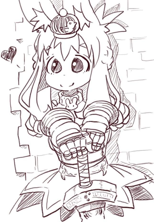 ちかごろのらくがき2
うさぎの鎧ファッション 