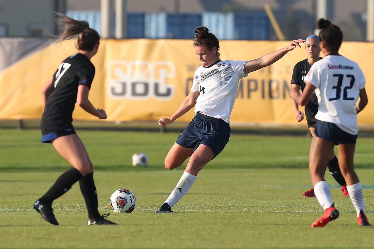 SouthAlabamaSOC's tweet photo. We’re headed to the championship! 🏆

Sunday | 1 pm 

#WeAre #SunBeltWSOC https://t.co/ao7Ngmyxeq