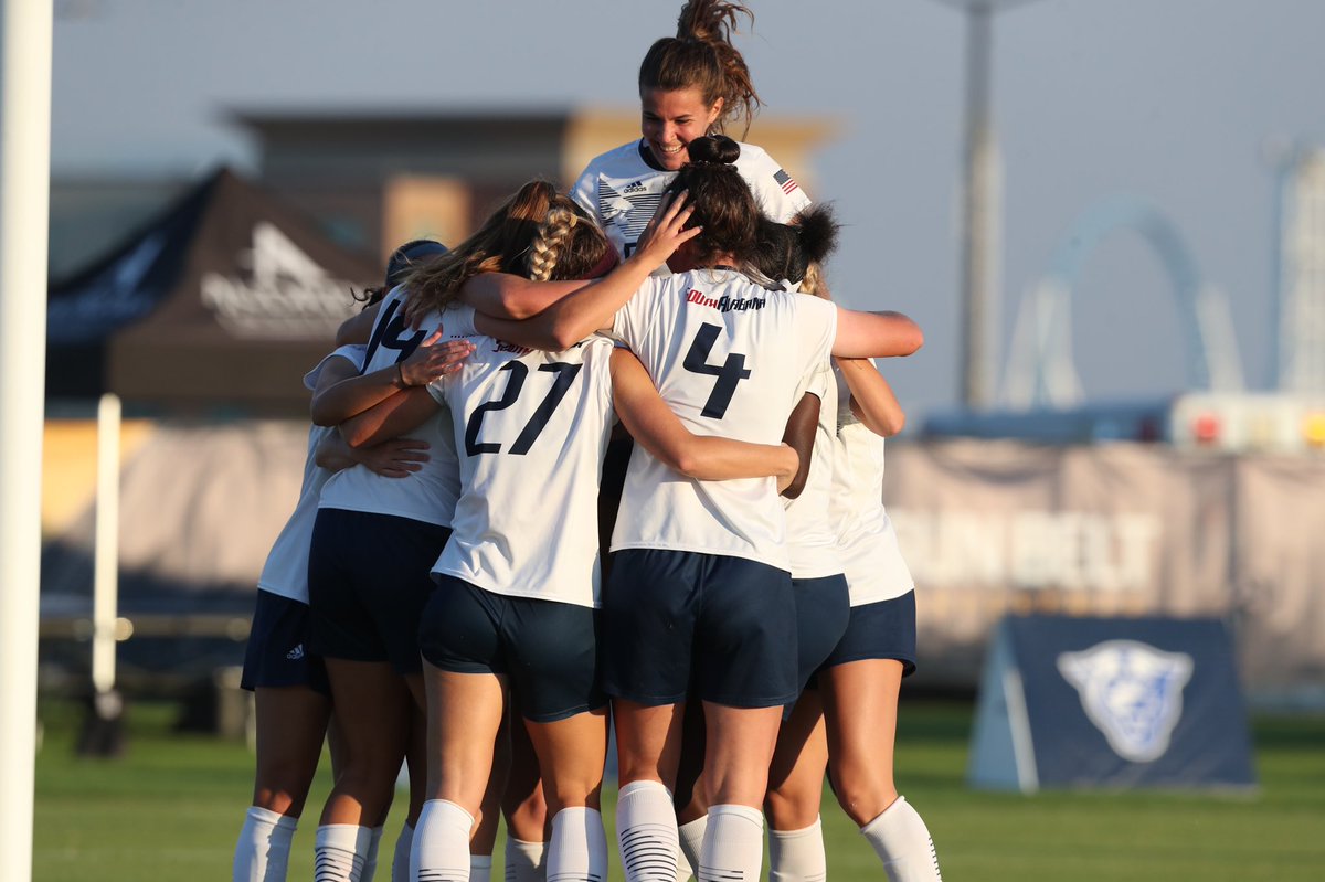 SouthAlabamaSOC's tweet photo. We’re headed to the championship! 🏆

Sunday | 1 pm 

#WeAre #SunBeltWSOC https://t.co/ao7Ngmyxeq