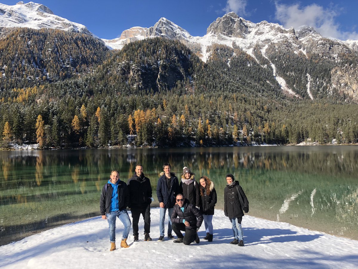 First day of our first lab retreat. Finally some time outdoor together, today at lago di Tovel