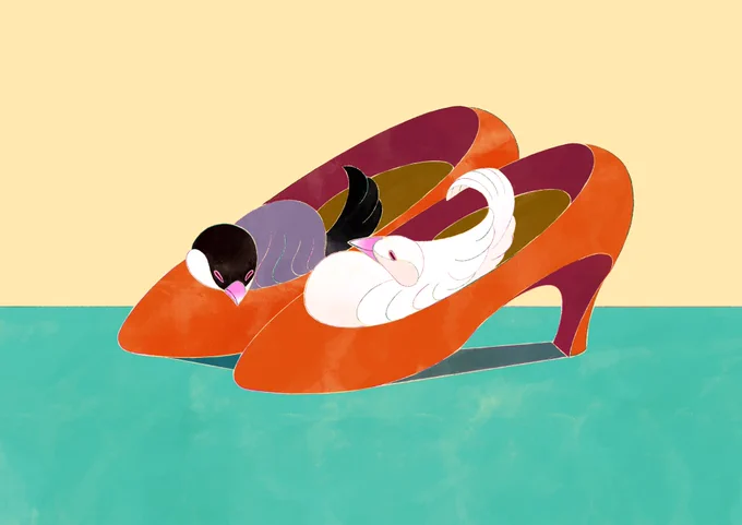 すっぽり。「温めておきます〜」
#illustration 