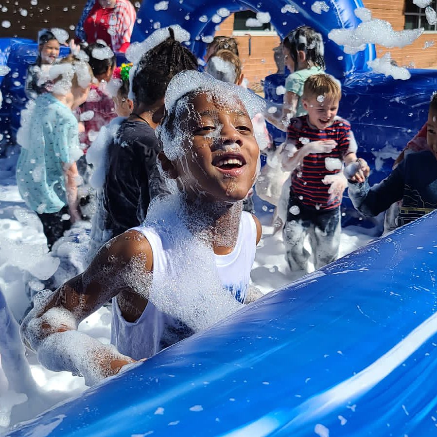 We had an epic foam party fundraiser celebration today!
