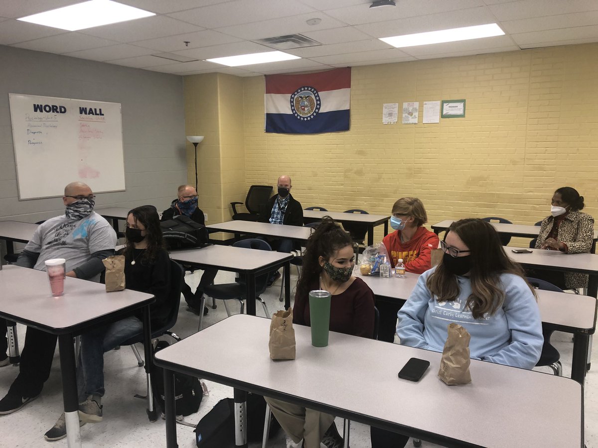 Our small but mighty group ready to get after it today!