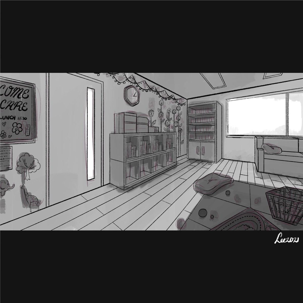 Dhc_Platoon's tweet photo. This week's #dhcprompt was two-point perspective so @whirlee_art drew a daycare center!
#perspective #perspectivechallenge #sketch #ArtistOnTwitter #perspectivestudies #art https://t.co/0LRuumvfi5