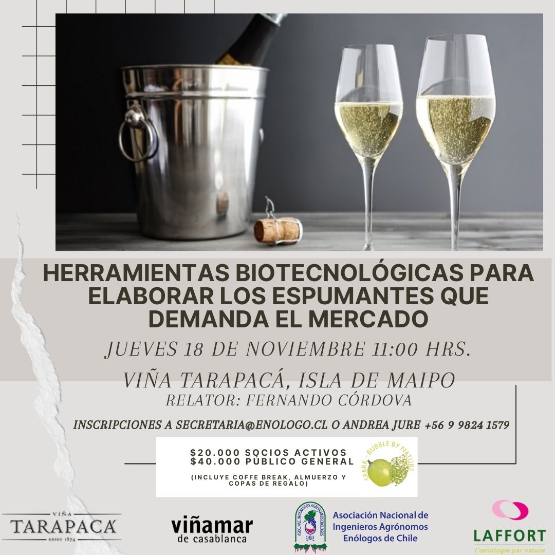 ¡Atención enólogos(as)! #Noviembre #ANIAE ha preparado interesantes #actividades pensadas en uds. Revisa, agenda e inscríbete escribiendo a secretaria@enologo.cl 
Agradecemos  la #confianza y #apoyo de nuestros #colaboradores.
#GranCataCarmenèrePremiados #Espumantes