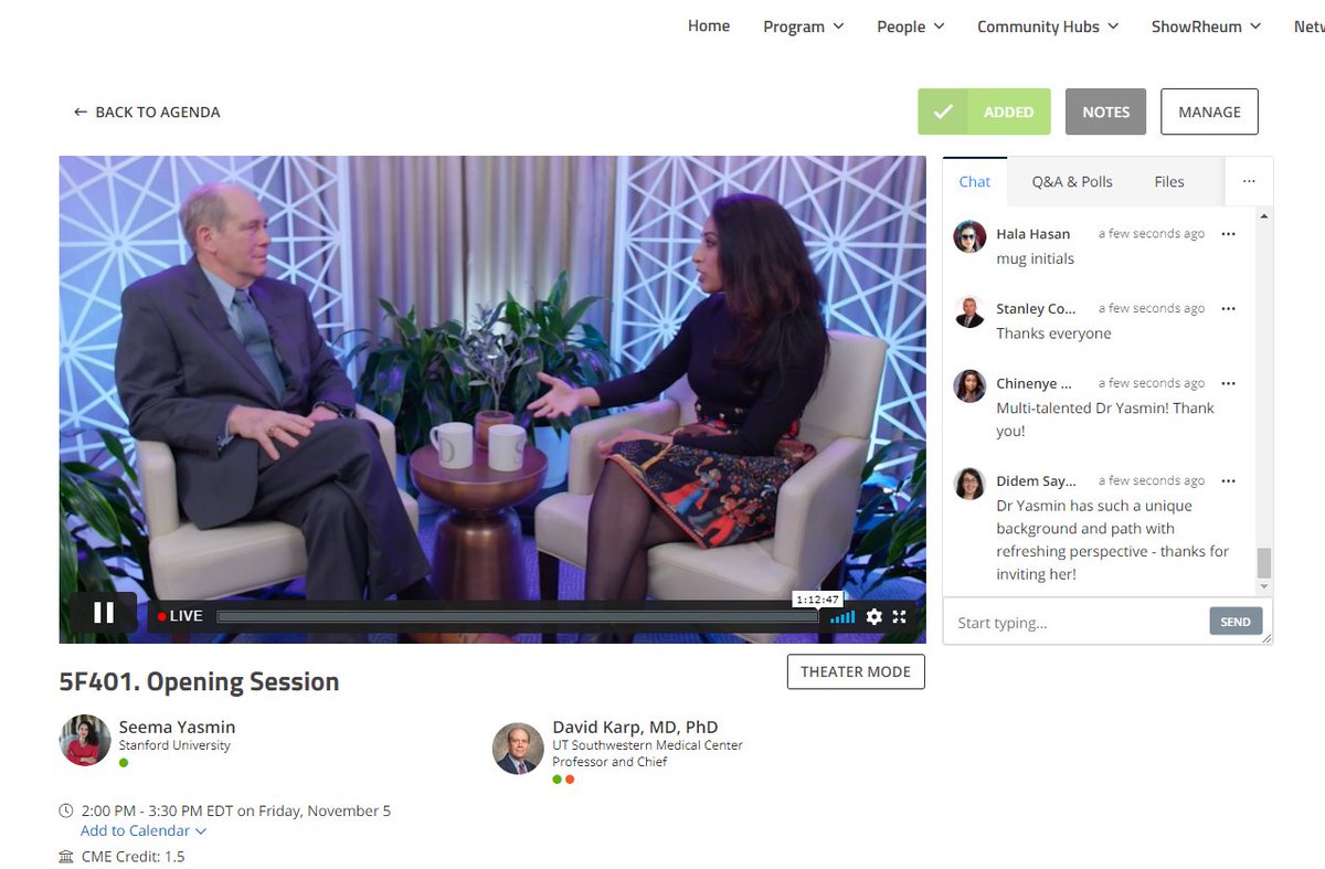 Thank you <a href="/DoctorYasmin/">Dr. Seema Yasmin is barely on here</a> for sharing your insights on #COVID19 &amp; its impact on the practice of #rheum during the inspiring #ACR21 opening session!