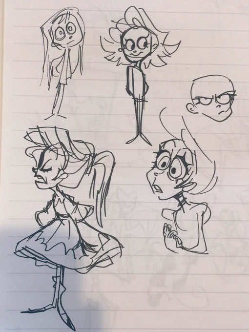 Sketching in pen makes me feel brave 