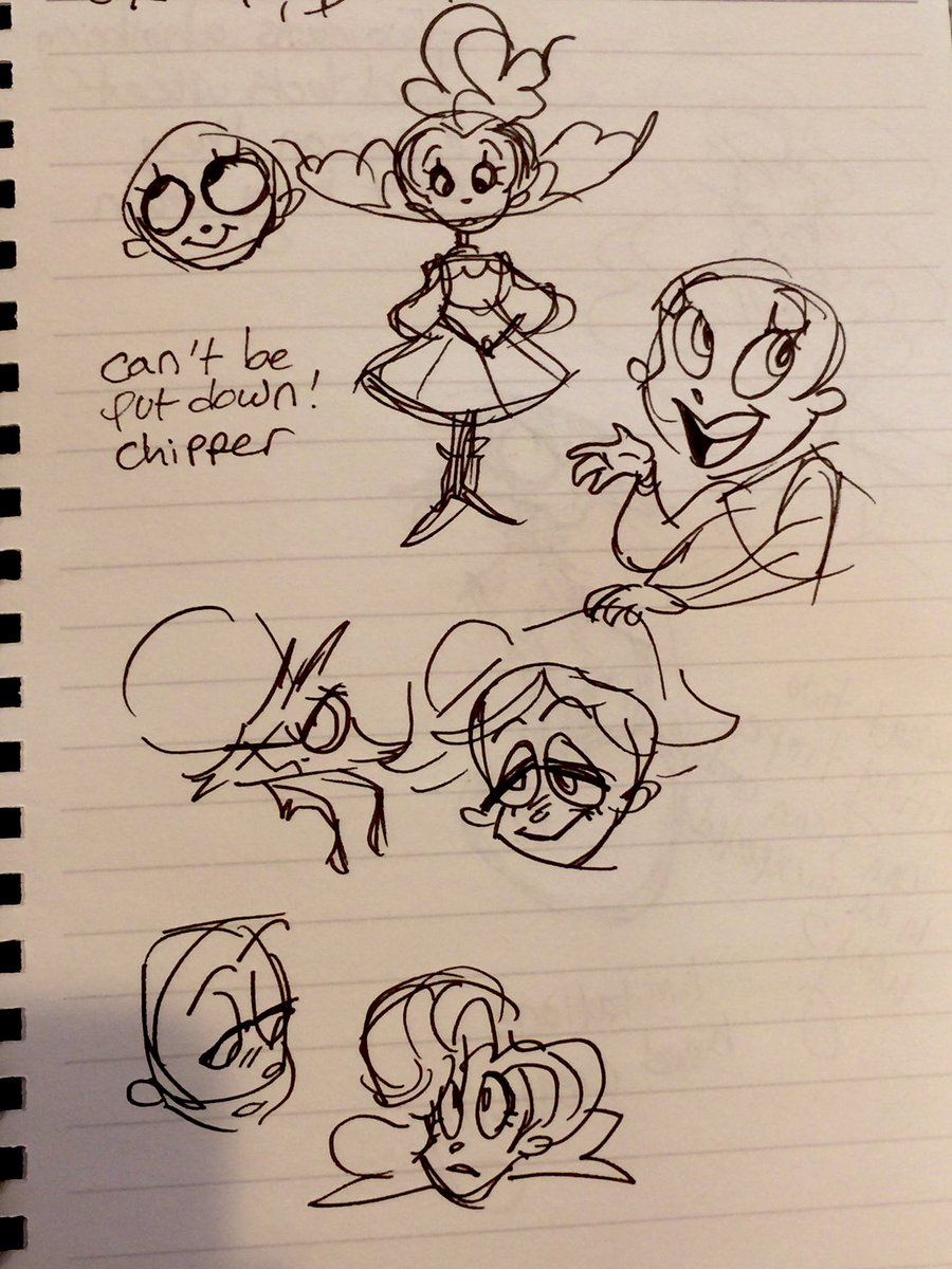 Sketching in pen makes me feel brave 