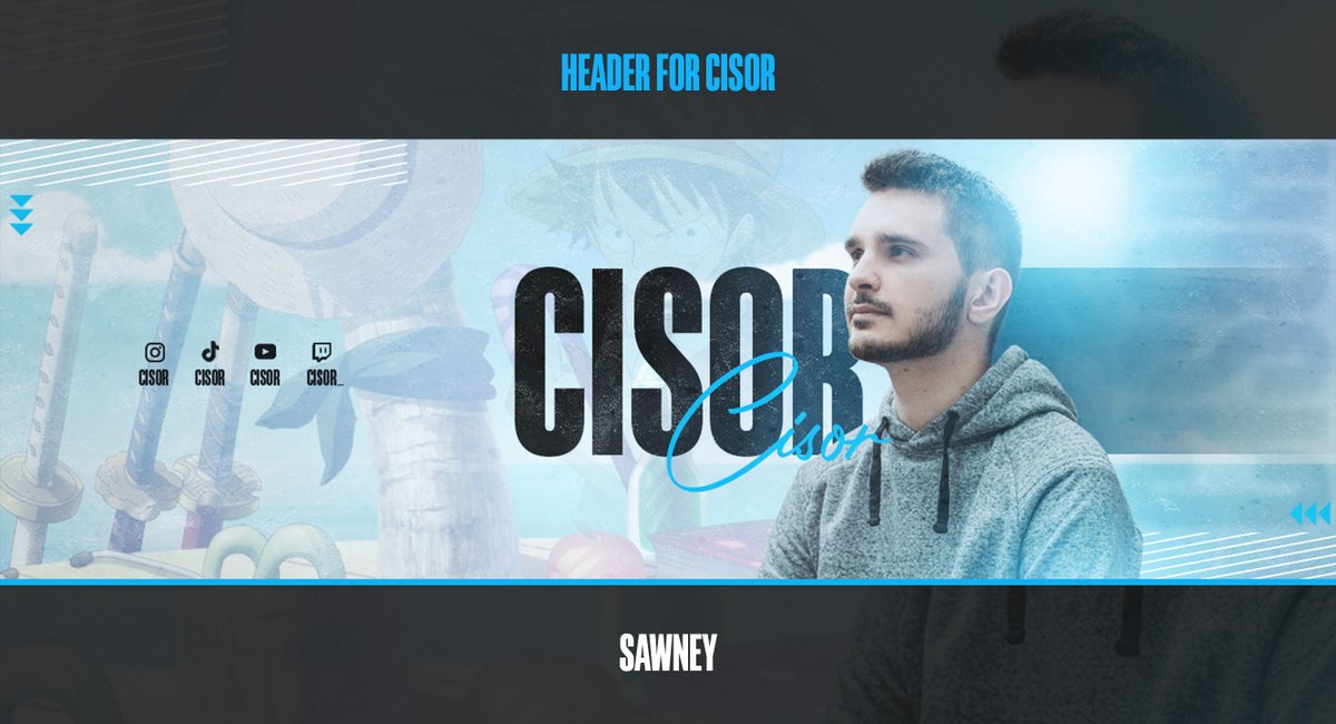 Sawneey's tweet photo. ๐ฏ๐ฌ๐จ๐ซ๐ฌ๐น ๐ญ๐ถ๐น @cis0r ๐ฆ
Et avec ce nouveau header, le roi des pirates, ce sera lui ! ๐ดโโ ๏ธ
Soutiens apprรฉciรฉs โค๏ธ
#CreateWithSawney ๐จ https://t.co/TOHQSCqOaF