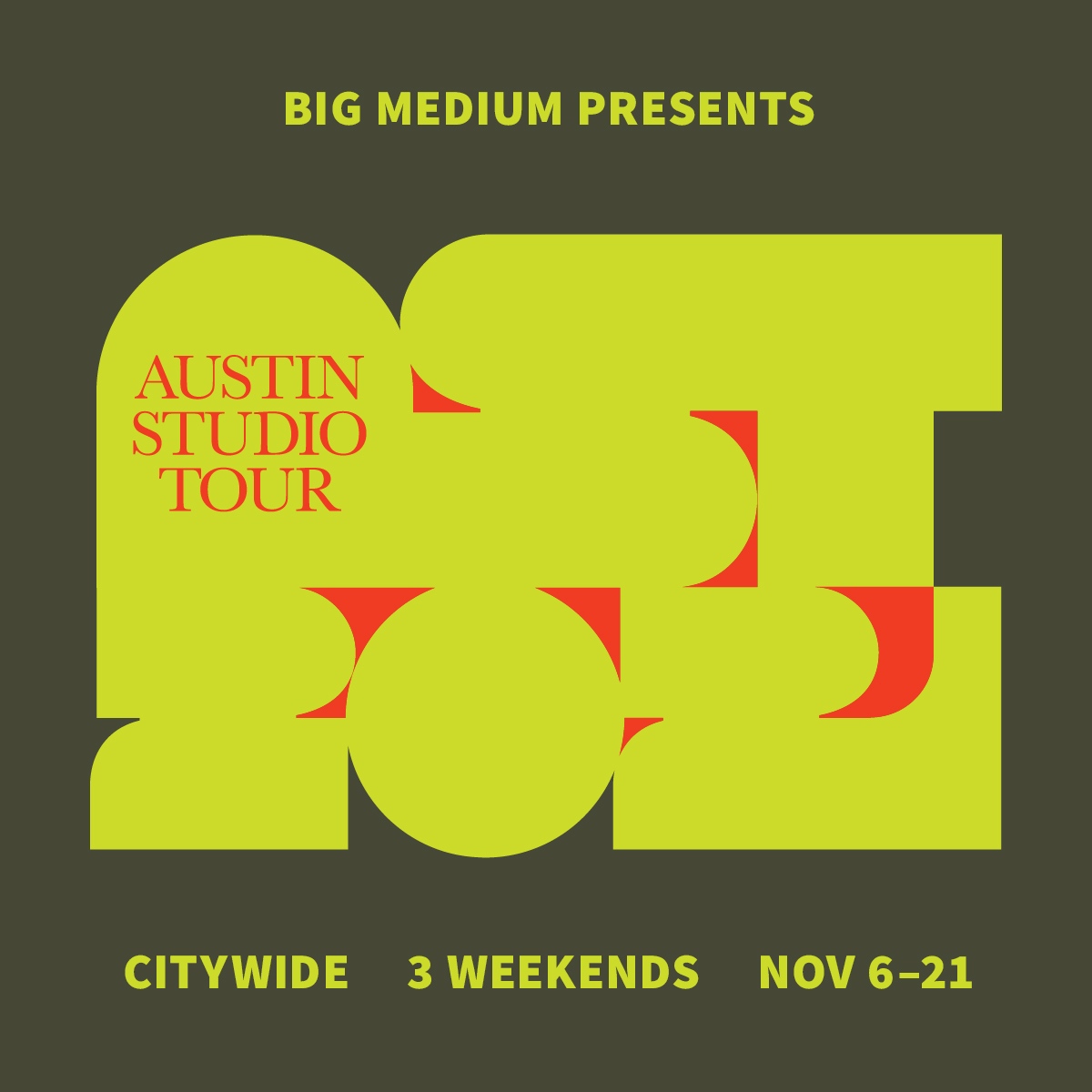 BigMedium's tweet photo. The Austin Studio Tour starts tomorrow! 

With 212 stops on WEST, plus multiple virtual participants and programs, this weekend promises art and community like we haven't experienced since 2019! 
Visit https://t.co/iriu2KsU8I to find out more! https://t.co/RCsn4NjsDo