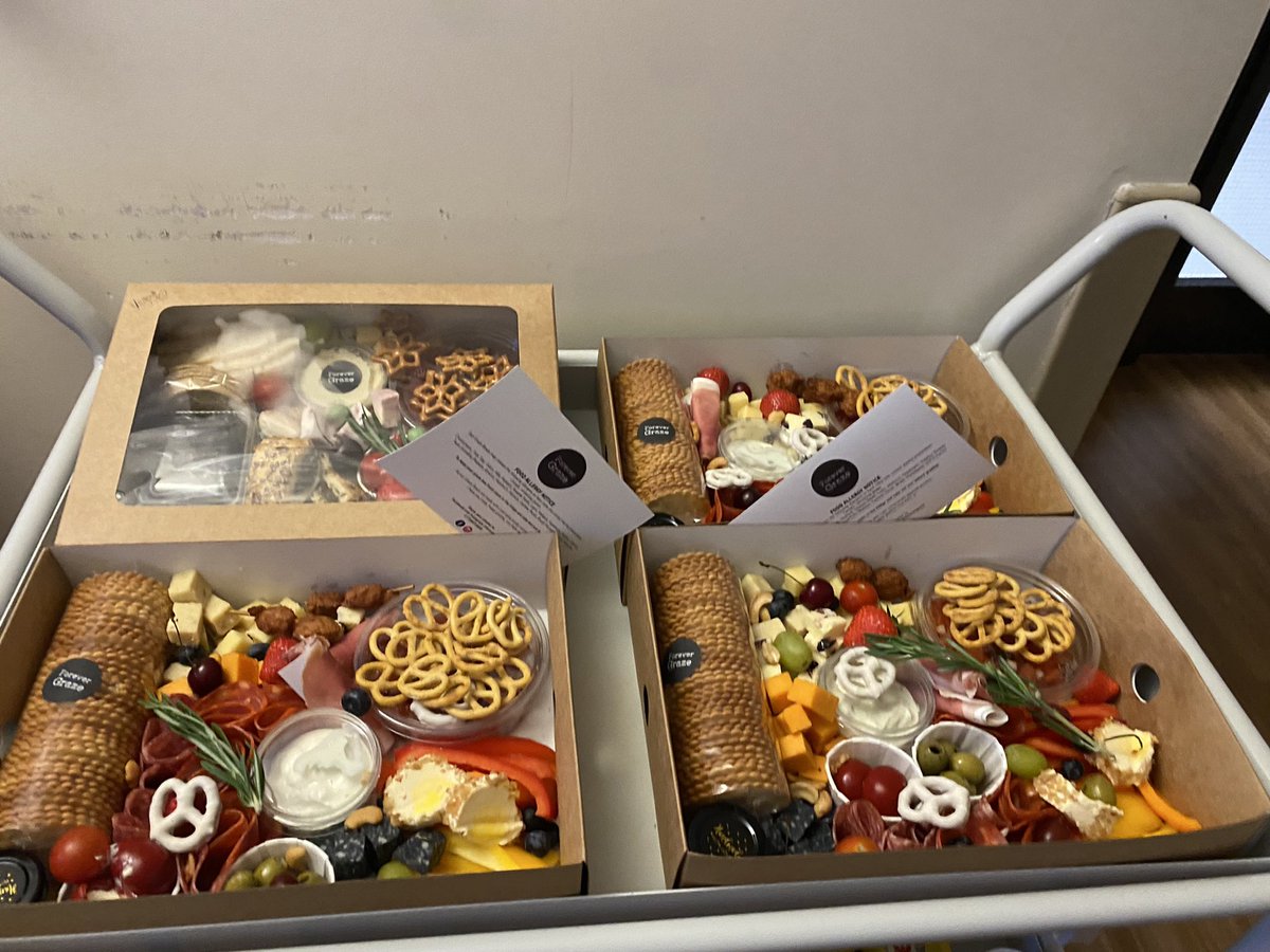 We had a very posh treat to celebrate with the team. #teamsurgery #poshgrazing #daycase