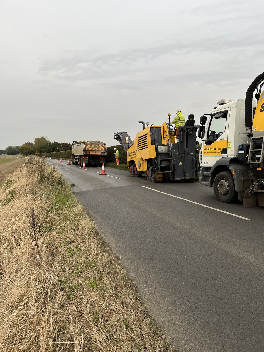 NRAsphalt's tweet photo. Plane out mini paver work in watton 😃 https://t.co/ZBpcWd6G3s